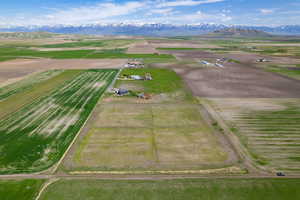 Bird's eye view with a mountain view and a rural view