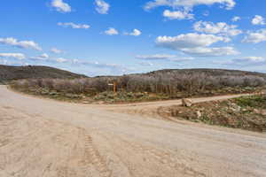 View of road featuring a mountain view
