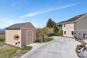 Exterior space with concrete driveway