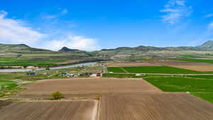 Mountain view with a water view