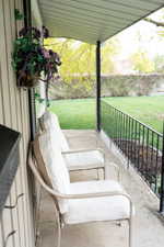 View of patio
