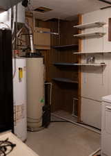 Utilities with washer / dryer and gas water heater