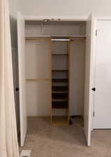 Closet featuring visible vents
