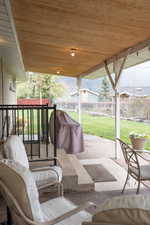 View of patio / terrace with a fenced backyard