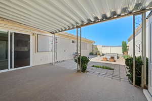 View of patio / terrace with a fenced backyard