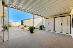 View of patio / terrace featuring fence