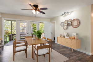 Virtually Staged dining area