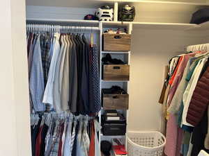 View of spacious closet