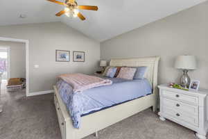 Primary main level retreat with fresh new paint and newer carpet