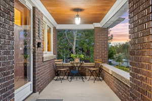View of patio / terrace featuring a porch