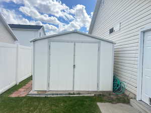 View of front of shed