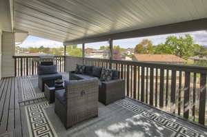 Views and Deck with outdoor lounge area