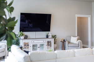 Living room with baseboards