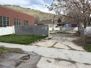 Vacant lot as seen from 300 west