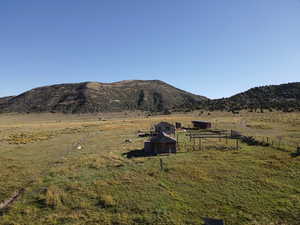 View of mountain feature with a rural view