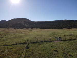 Mountain view with a rural view