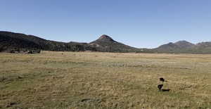 View of mountain feature with a rural view