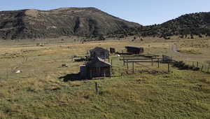 Mountain view with a rural view