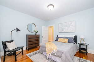 Main Floor bedroom showing entrance toward hallway