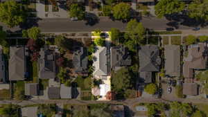 Aerial view of property highlighting property