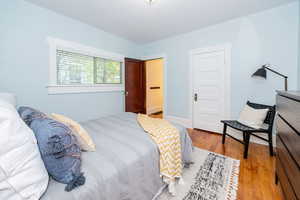 Main Floor bedroom showing entrance toward entryway and closet