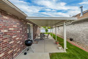 Extended covered patio