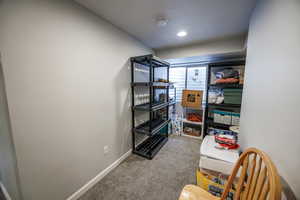 View of storage area