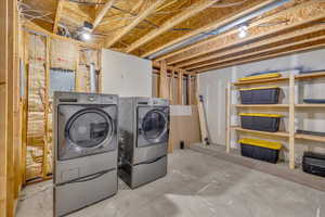 Laundry room featuring laundry area and washer and dryer