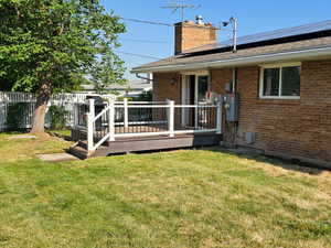 Back deck, with solar controls