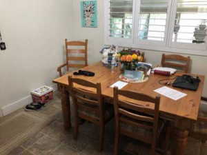 View of dining space