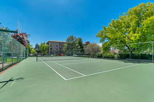 View of the tennis court
