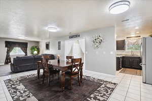 Formal dining area and family room