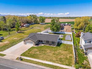 Birds eye view of property