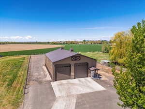 Aerial view of 40x60 shop