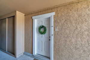Doorway to property