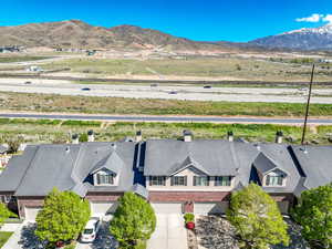 Bird's eye view featuring a mountain view