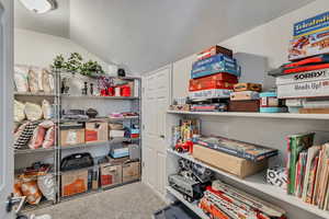 View of storage area