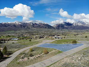 West view of mountains and valley floor