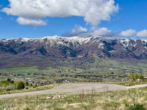 View west of Nordic Valley Ski Resort.