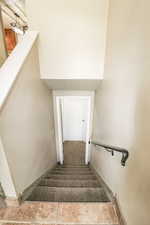 View of stairs