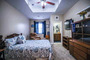 Bedroom 2-  with its own walk in closet and walk in shower
