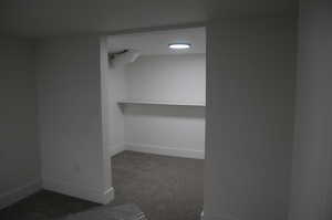 Large walk in closet in bedroom number three.