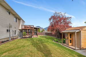 Yard is fully fenced and private