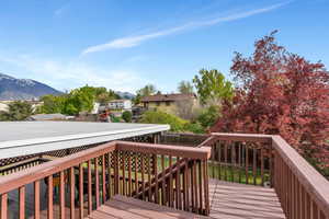 Mountain views from deck