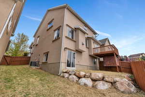 Rear view of home