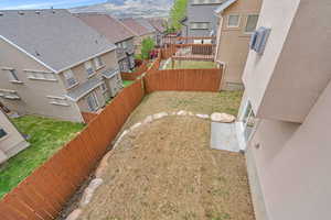 Fully fenced yard