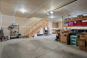 3 Car Garage with storage and workbench