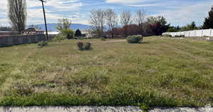 Street view of lot looking West towards Utah Lake.