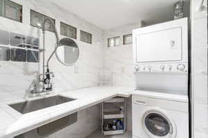 Basement 3/4 bath and laundry room