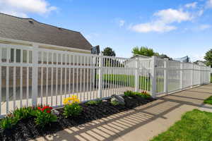 View of gate with fence
